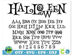 Halloween Font OTF, Halloween font svg Cricut, Halloween letters Cricut, Halloween svg Cricut, Halloween svg cut file