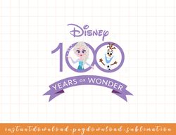 Disney 100 Anniversary Frozen Elsa and Olaf Wonder D100 png, sublimate, digital download
