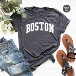 Boston Shirt, Boston City Shirt, Unisex Boston Crewneck Shirts, Boston Massachusetts T Shirt, Boston Gifts