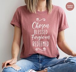 christian crewneck sweatshirt, christian gift, jesus shirt, christian apparel, blessed t-shirt, gift for her, gifts for