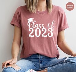 Class of 2023 Tshirts for Graduation Gift, 2023 Graduation Graphic Tees for Graduated Senior, Senior Year Shirts for Bac