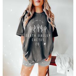 Death Valley Cactus Co Tee, Vintage Inspired  Cotton T-shirt, Unisex Tee, Comfort Colors T-shirt, Retro Tee, Hippie Boho
