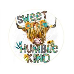 Highland Cow PNG, Digital Download, Cow Face PNG, Sunflower Cow PNG, Sublimation, Print, Cute, Face, Flowers, Printable,