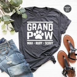 Custom Grandpa Shirt, Grandpa Shirt, Fathers Day Shirt, Father Day Gift, Grand Paw Shirt, Dog Grandpa Shirt, Cat Grandpa