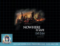 Harry Potter Burning Hogwarts png, sublimate, digital download