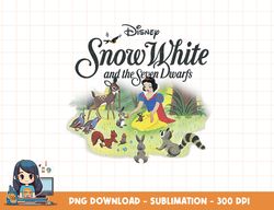 Disney Snow White Animal Friends Title Logo png, sublimation, digital print