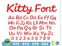 hello kitty font ttf, hello kitty font svg, kitty font svg cricut, kitty letters svg, children font svg, kids fonts