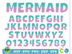 Mermaid Font SVG Cricut, Mermaid Font otf, Mermaid letters svg, Mermaid svg, Mermaid shirt svg, Fish Font svg ttf