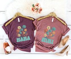 Floral Mother Daughter Shirts, Mothers Day Gift, Matching Mama and Mini Tees, Mothers Day Shirt, Mother Daughter Gifts,