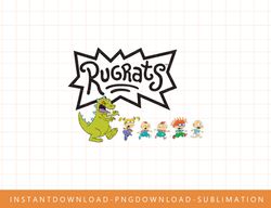 Rugrats Characters Running Away From Reptar png, sublimate, digital print