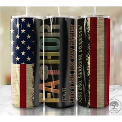 20oz Skinny Tumbler Happy Father's Day Sublimation Design Templates, Best Father Tumbler Design PNG Sublimation, Dad You