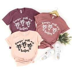 Funny Heifer Shirt, Farmer Shirt, Bandana Cow Shirt, Southern Shirt, Country T-Shirt, Girl Country Shirt, Hanging With M