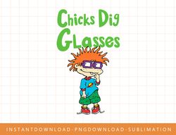 Rugrats Chuckie Chicks Dig Glasses png, sublimate, digital print