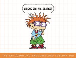 Rugrats Chuckie Chicks Dig The Glasses png, sublimate, digital print