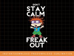 Rugrats Chuckie Don t Stay Calm Freak Out Graphic T-Shirt png, sublimate, digital print