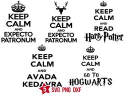 Keep Calm svg, harry potter svg, png files, for cricut, dxf files