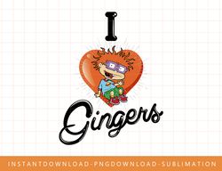 Rugrats Chuckie I Love Gingers png, sublimate, digital print
