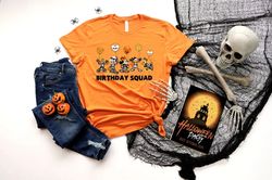 Disney Birthday Squads Halloween Shirts, Halloween Birthday Shirt, Halloween Sweatshirt, Disney Family Shirt