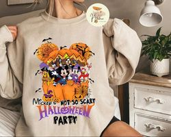 Disney Halloween Shirt, Mickey's Not So Scary Halloween Party Shirt, Mickey And Friends Halloween Shirt
