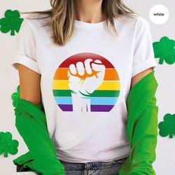 Lesbian Shirt, Bi Pride Graphic Tee, Human Rights Gift, LGBT Shirt, Gay Pride T-Shirt, Queer Shirt, Pride Shirt, LGBTQ T
