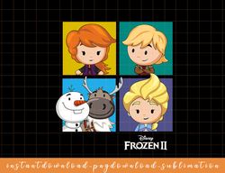 Disney Frozen 2 Chibi Character Panels png, sublimate, digital download