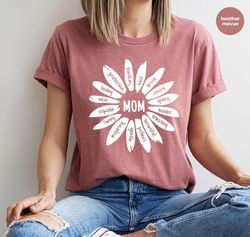 Mothers Day Gift, Mama Graphic Tees, Floral T-Shirt, Flower Shirt, Gift for Her, Mothers Day Shirt, Gift for Mom, Mama T