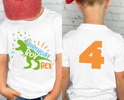 Personalized Birthday Graphic Tees, 4th Birthday Shirt, Custom Birthday Shirt, Kids Birthday T-Shirt, Birthday Gifts for
