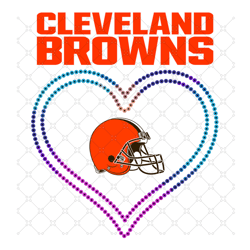 Cleveland Browns Heart Svg, Sport Svg, Cleveland
