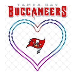 Tampa Bay Buccaneers Heart Svg, Sport Svg, Tampa
