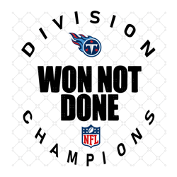 Tennessee Titans NFL Division Won Not Done Champ