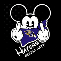 Baltimore Ravens Haters Gonna Hate Svg, Sport Sv