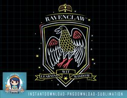 Harry Potter Deathly Hallows 2 Ravenclaw Neon Crest png, sublimate, digital download