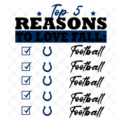 Top 5 Reasons To Love Fall Indianapolis Colts Sv