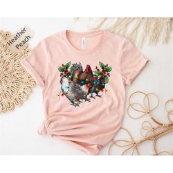 Christmas Chickens T-Shirt, Hello Winter Shirt, Christmas shirt, Winter shirt Holiday Shirt, Winter Shirt, Funny Love Ch