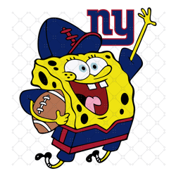 New York Giants Football Spongebob Svg, Sport Sv