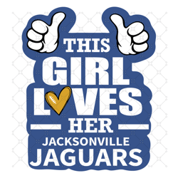 This Girl Loves Her Jaguars Svg, Sport Svg, Jagu