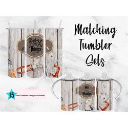 Dad Fixer of Things and Son Daughter tumbler png wrap