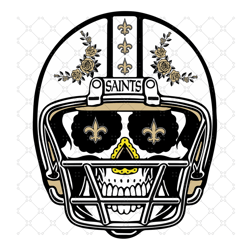 Sugar Skull Saints Svg, Sport Svg, New Orleans S