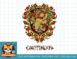 Harry Potter Floral Gryffindor Lion Watercolor png, sublimate, digital download