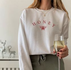HONEY vintage sweatshirt, Nature Shirt, honey s