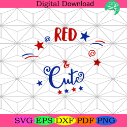 Red White And Cute Svg, Independence Day Svg, 4th Of July Svg4th Of July America Svg, Happy 4th Of July Svg, Firework Sv