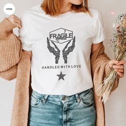 Trendy Feminist Gifts, Skeleton Hand Graphic Tees, Equal Rights VNeck T-Shirt, Womens Rights Clothing, Gifts for Her, Sh