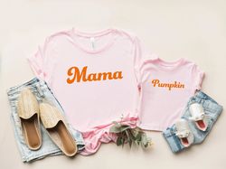 Mama and Pumpkin Tees, Mommy and Me Fall Tees,