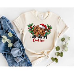 Love Santa's Cookies T-Shirt, Hello Winter Shirt, Christmas shirt, Winter shirt Holiday Shirt, Winter Shirt, Funny Love