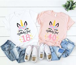 unicorn birthday shirts, birthday gifts for her, toddler birthday shirts, birthday baby gift, cute youth shirts, birthda