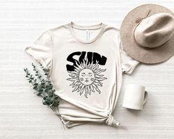 Sun Tee, Sun Shirt, Vintage Shirt, Sun And Moon