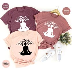 Yoga Shirt, Floral T-Shirt, Yoga Gifts, Meditation Shirt, Inspirational Crewneck Sweatshirt, Gift for Her, Spiritual Shi