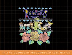 Rugrats Group Shot Tropical Floral png, sublimate, digital print