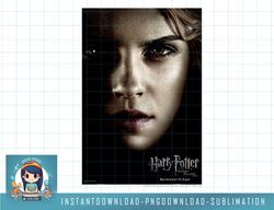 Harry Potter Deathly Hallows Hermione Character Poster png, sublimate, digital download