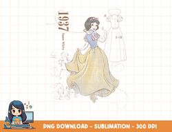 Disney Snow White Fashion Sketch T-shirt png, sublimation, digital print